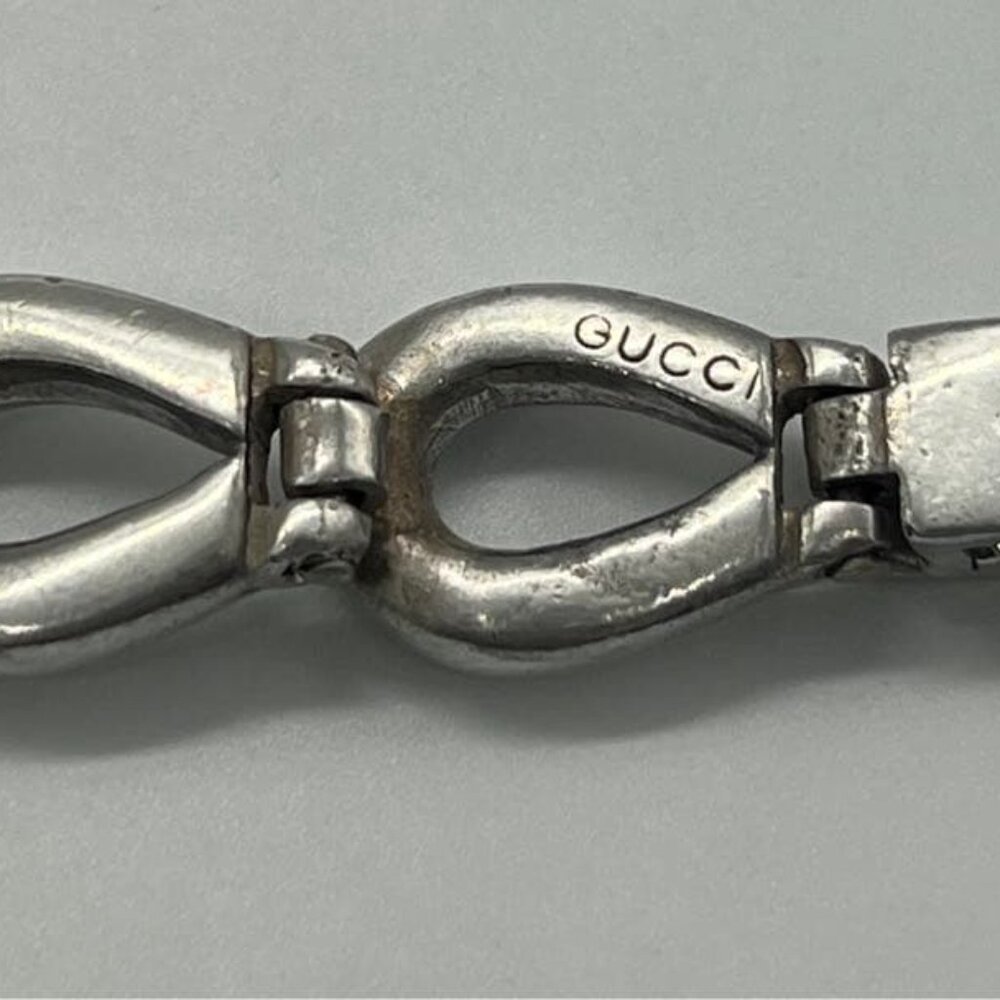 Gucci Horsebit Chain Bracelet SV 925 old - Picture 6 of 15
